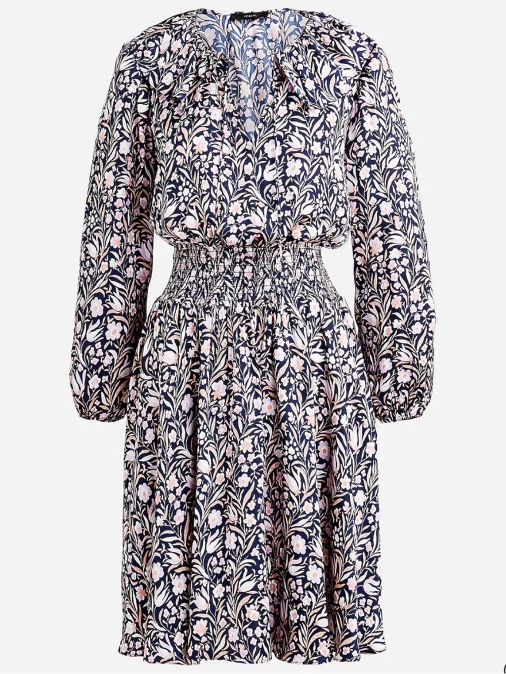 J. Crew Ruffle Mini Dress Polyester Floral Fields S
